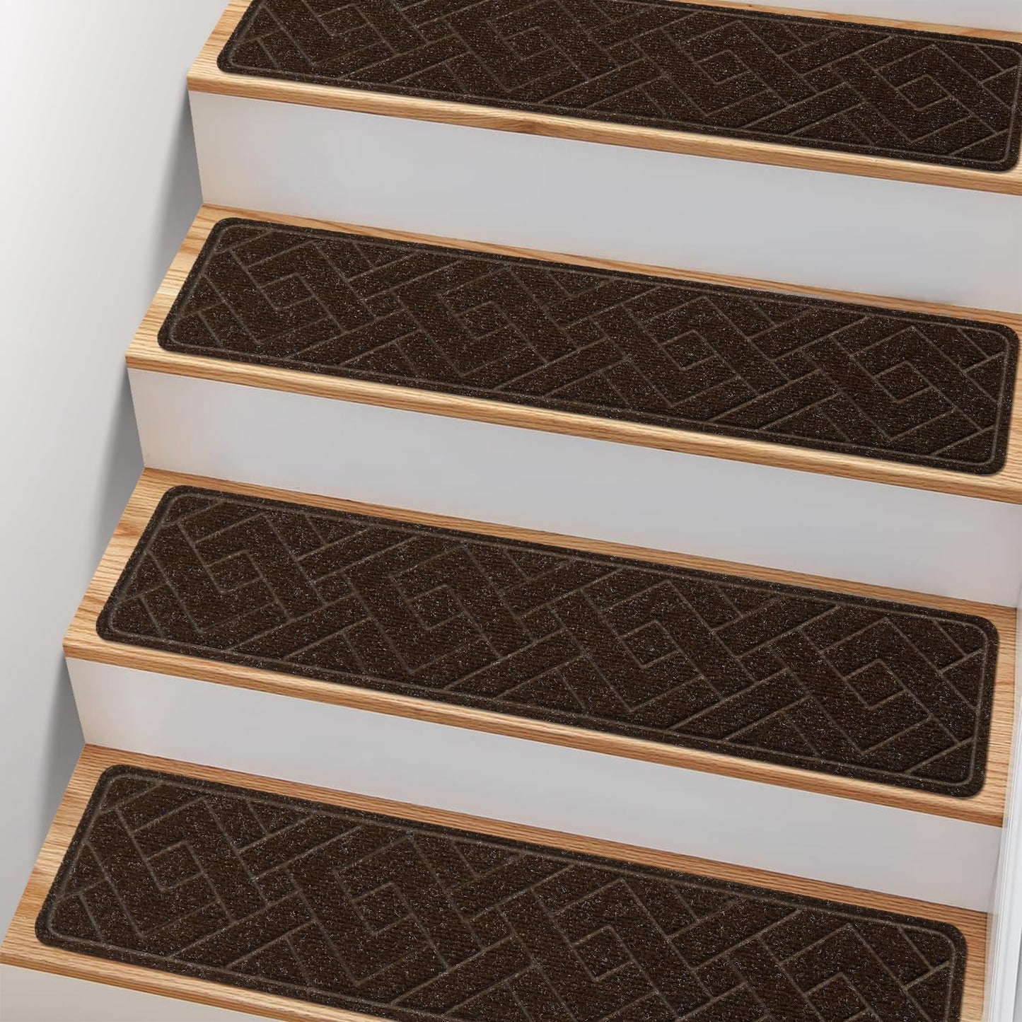 Non Slip Stair Treads for Wooden Steps by PATTENGO