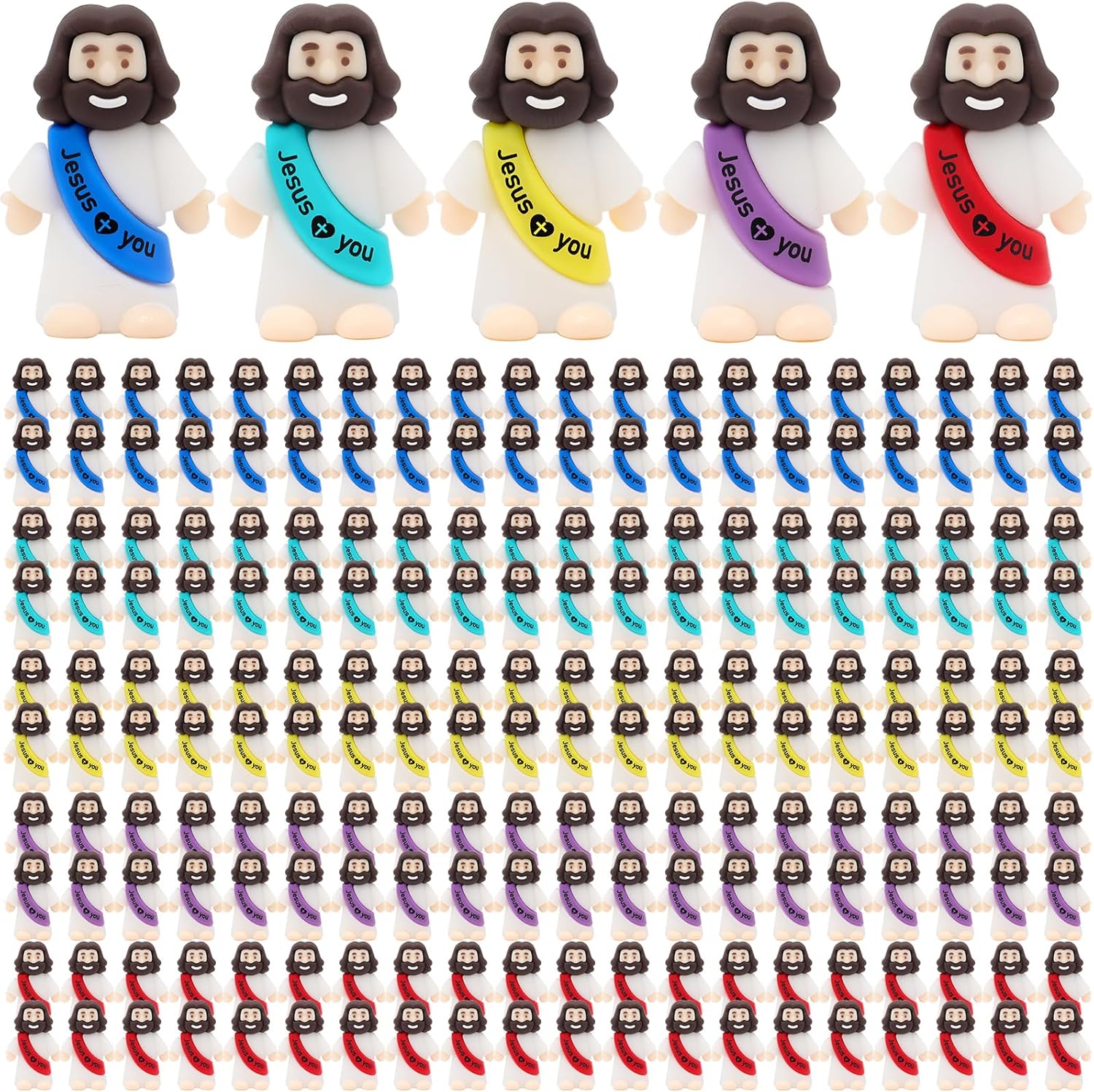 Mini Jesus Figures for Religious Parties and Craft Activities