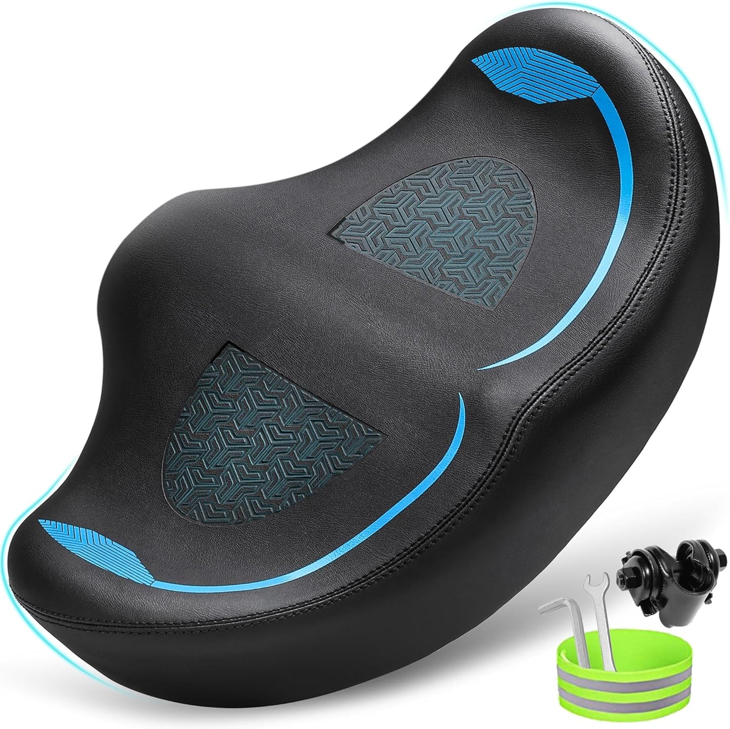 Noseless Oversized Bike Seat for Men Women Comfort and Support