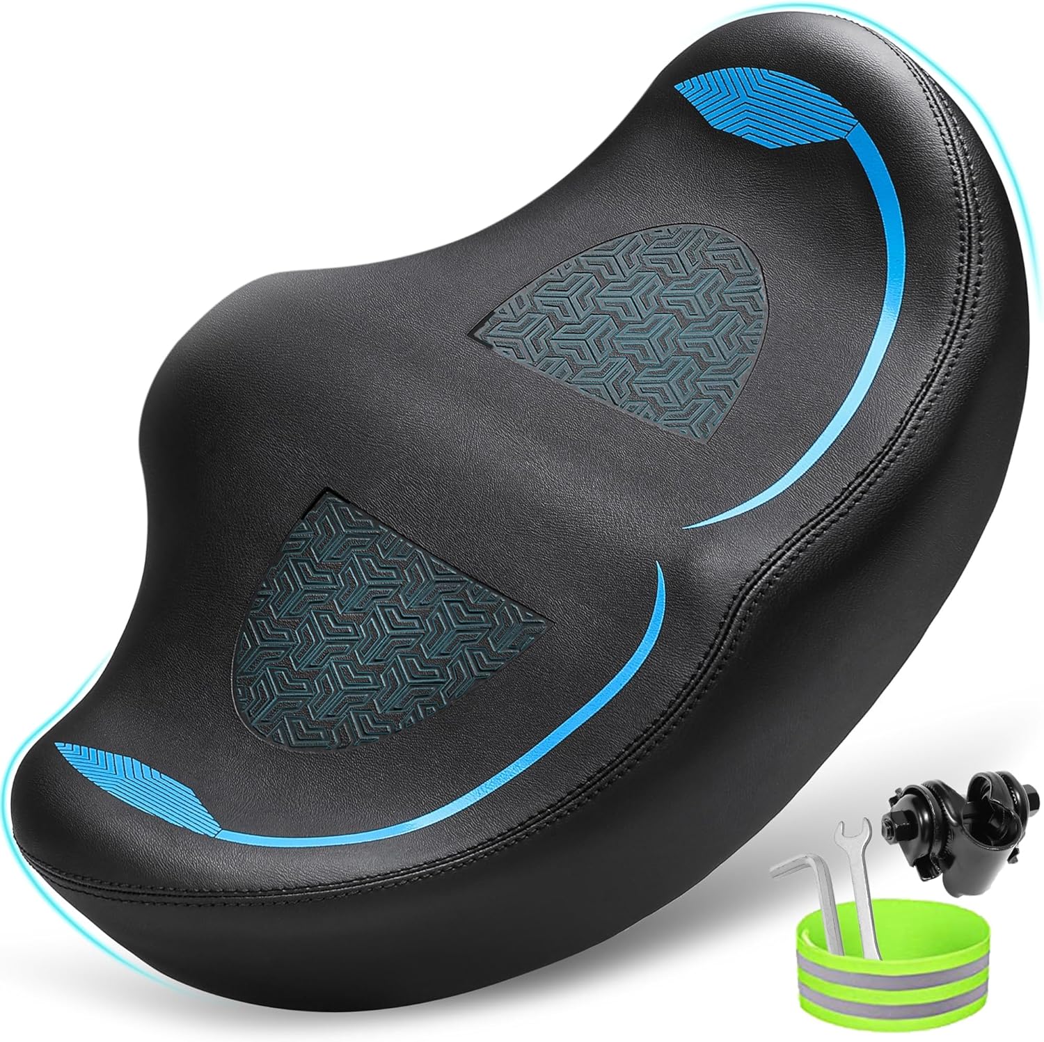 Noseless Oversized Bike Seat for Men Women Comfort and Support