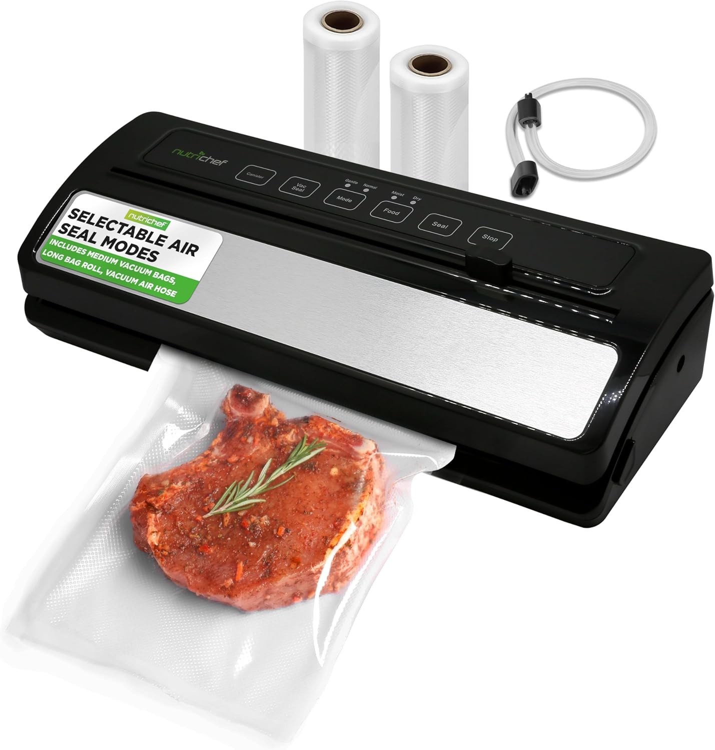 NutriChef Food Vacuum Sealer Machine for Easy Meal Prep