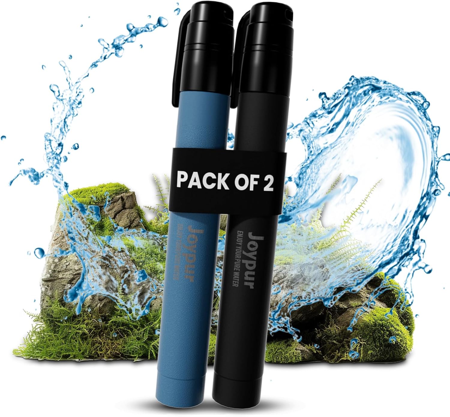 Joypur 2-Pack Water Filter Straws - Survival Essential
