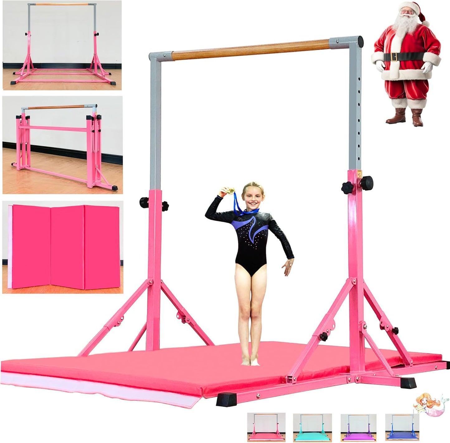 Professional Grade Gymnastic Bar for Kids and Teens Ages 3-25