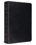 ESV Study Bible Genuine Leather Black - Comprehensive Study Edition