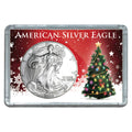 USA 2000 $1 American Silver Eagle Coin with Holiday Holder