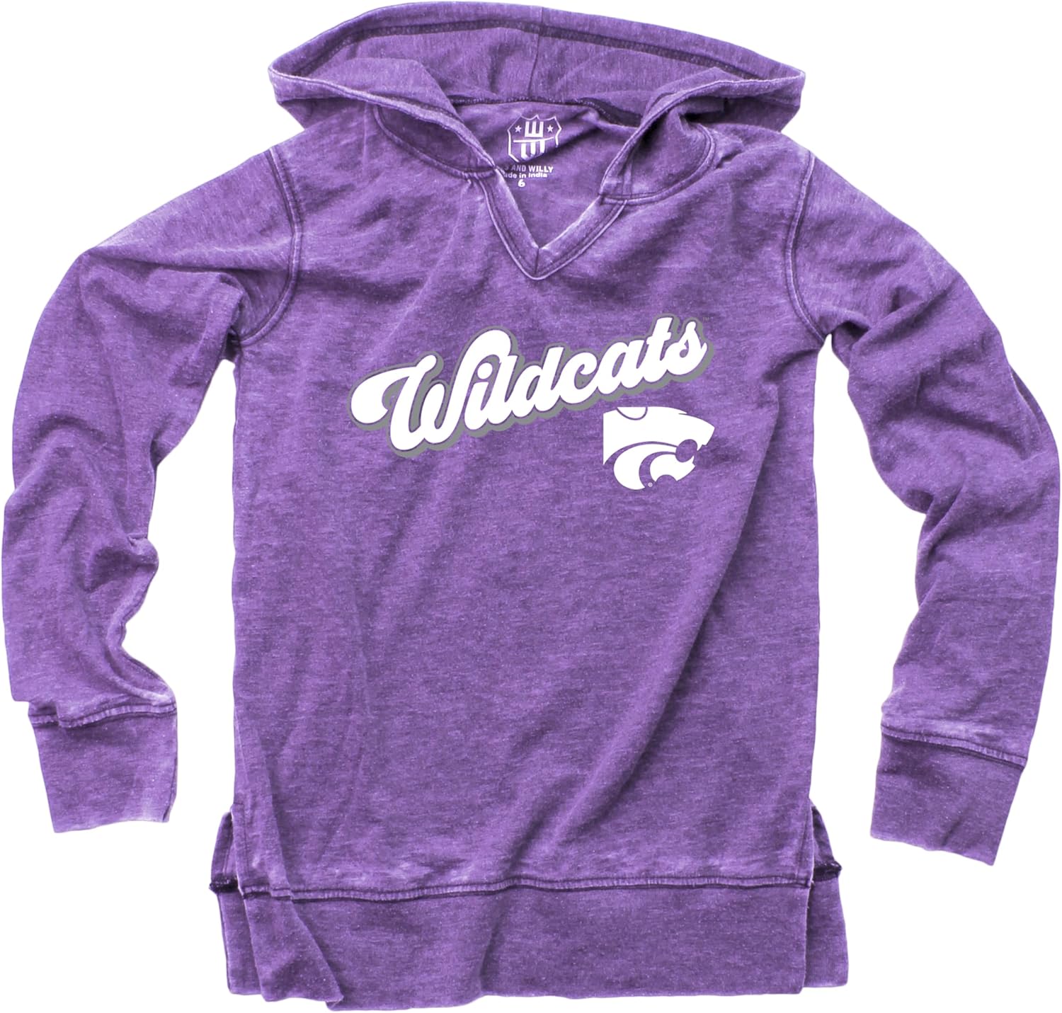 NCAA Girls V-Neck Hoodie Tee by Wes and Willy - Stylish Comfort