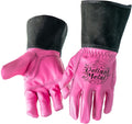 PINK TIG Welding Gloves - Premium Goatskin Leather for TIG and MIG