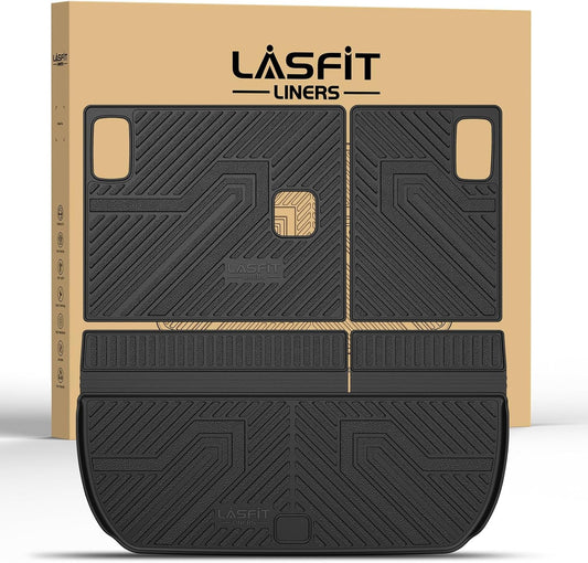 LASFIT Trunk Mat with Backrest for Chevy Traverse & Buick Enclave