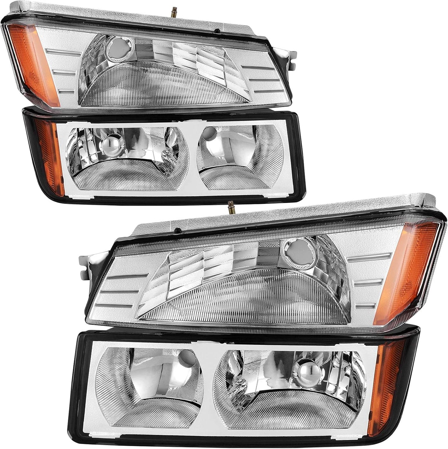 AUTOSAVER88 Headlights Assembly for 2002-2006 Chevy Avalanche