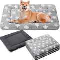 4 Pcs Dog Bed Mat 24 x 36 in Reversible Kennel Pads - Soft, Washable