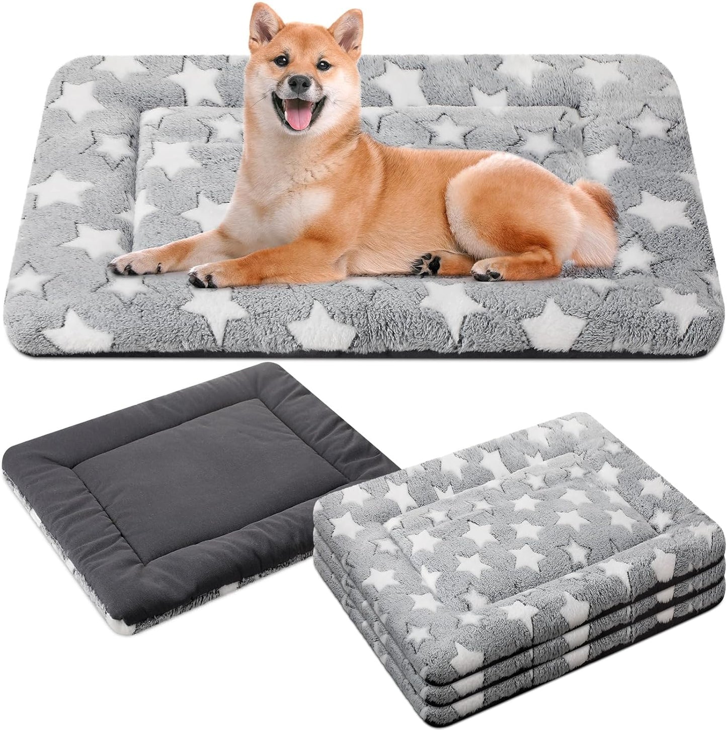 4 Pcs Dog Bed Mat Washable for Small Medium Large Pets