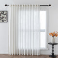 90 Inch Natural Curtains for Sliding Glass Door by MYSKY HOME