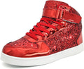 Wooowyet Glitter Shoes Kids High Top Sneakers - Sparkly (Style FBG3)