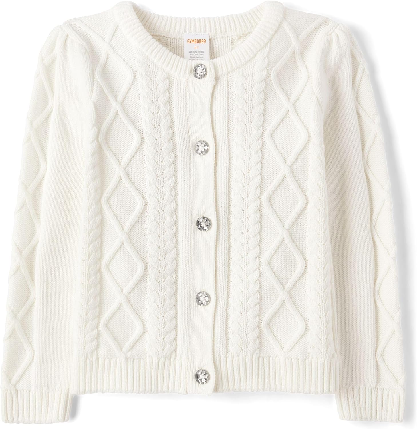 Gymboree Girls Long Sleeve Button Front Cardigan for Toddlers