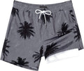 Mens 5 in Swim Trunks with Compression Liner - Quick Dry Comfort