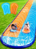 Sloosh 22.5FT Double Water Slide - Extra Long Backyard Slip and Splash