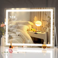 Hasipu Vanity Mirror with Lights - LED Makeup Mirror 10X Magnification