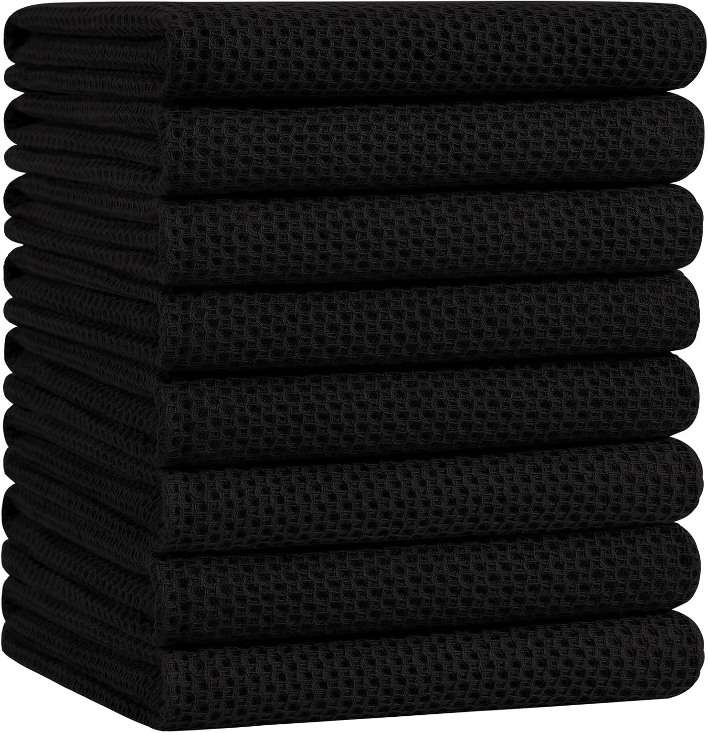 100% Cotton Oversized Waffle Weave Kitchen Dish Towels Set