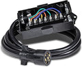 8ft 7-Way Trailer Plug Wiring Harness with 7 Gang Junction Box