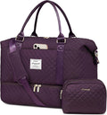 Versatile travel duffle bag for women by LOVEVOOK with shoe pocket