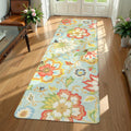 Lahome Floral 2x6 Non Slip Vintage Hallway Runner - Soft Paisley