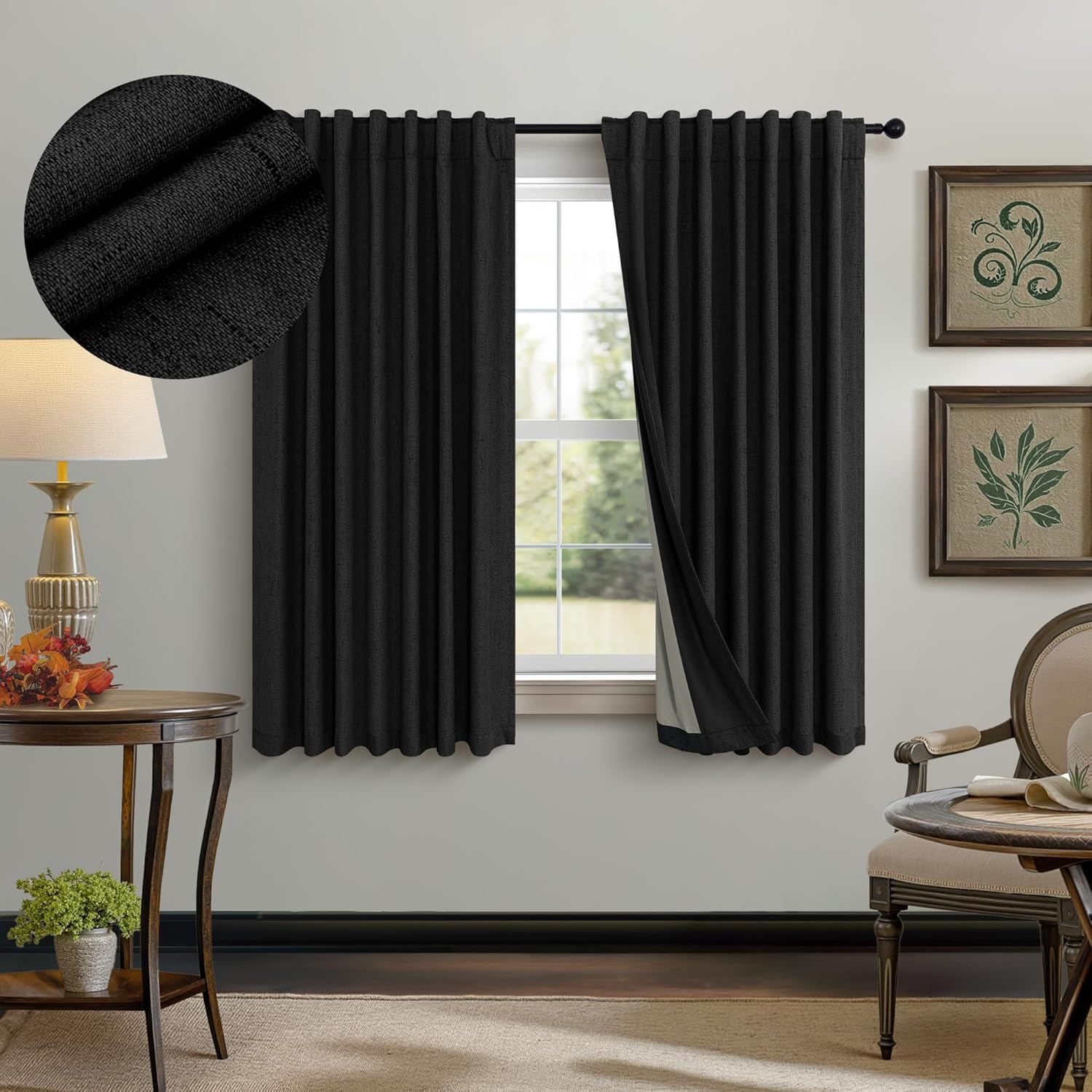 Black Out Curtains for Bedroom Small Windows by Pitalk