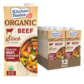 Kitchen Basics Organic Beef Stock, 32 oz Carton (Pack of 12) - Rich