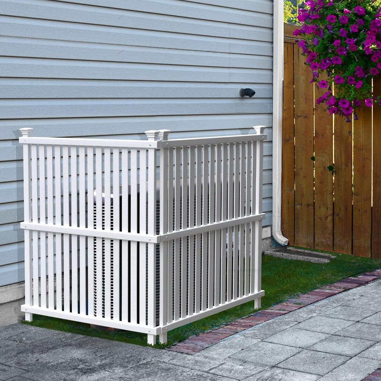 No Dig Vinyl Enclo Privacy Screens - Versatile Outdoor Solution