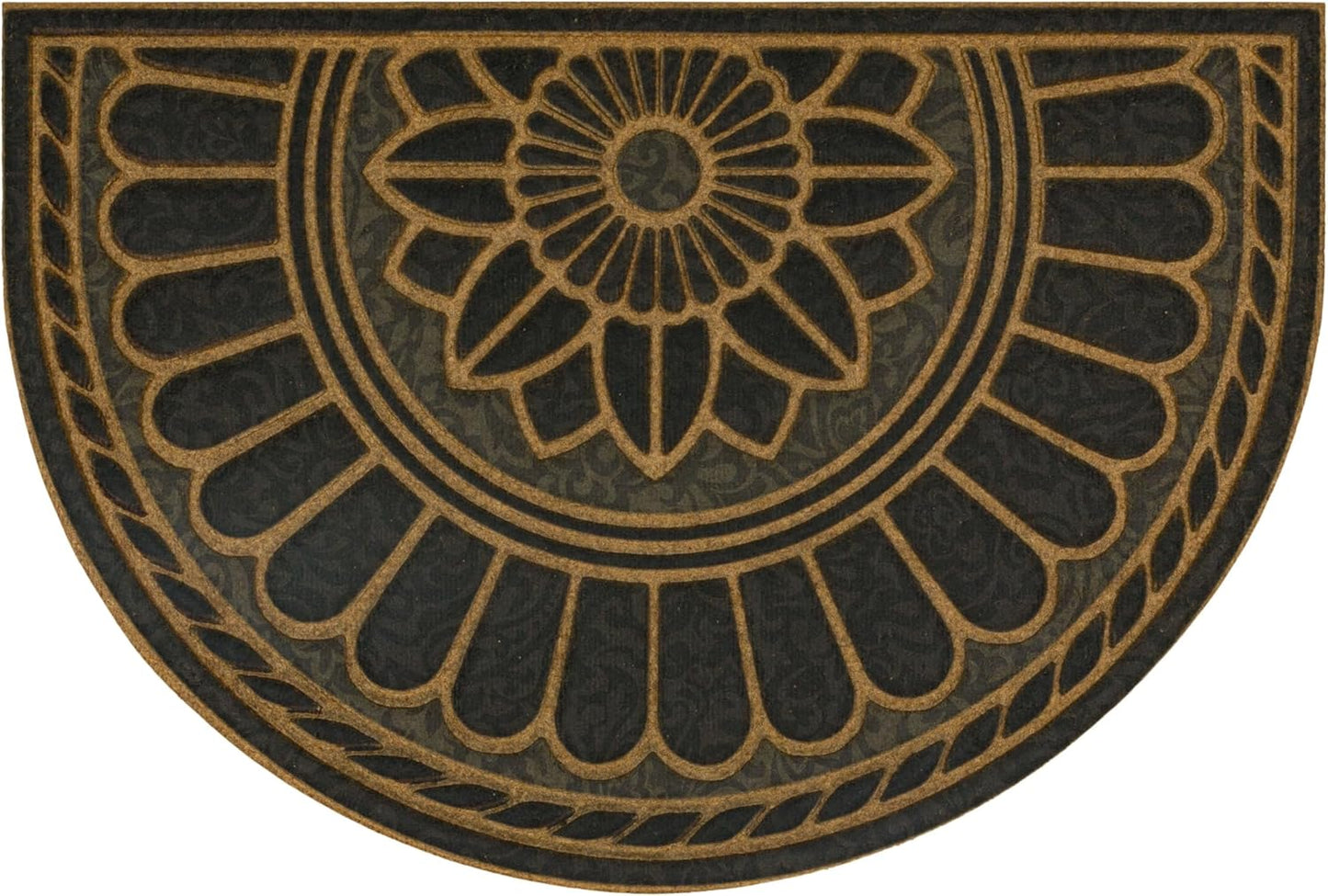 Mohawk Home Swirl Style Casual Ornamental Charcoal Door Mat