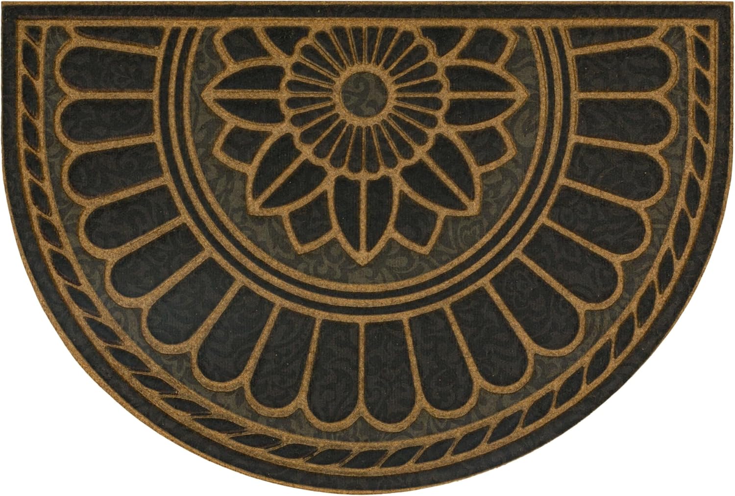 Mohawk Home Swirl Style Casual Ornamental Charcoal Door Mat