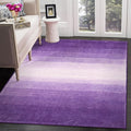 Modern Ombre Washable Rug 5x7 - Soft Non-Slip Purple Area Rug