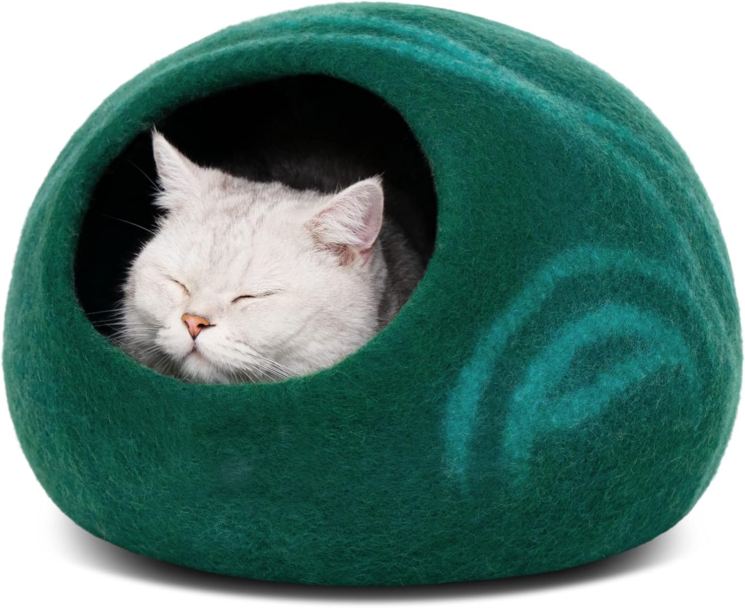 MEOWFIA Cat Cave Premium Felt Cat Bed for Indoor Cats, Medium
