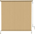 Amagenix Outdoor Roller Shade 8ft x 8ft - Cordless Patio Privacy Shade