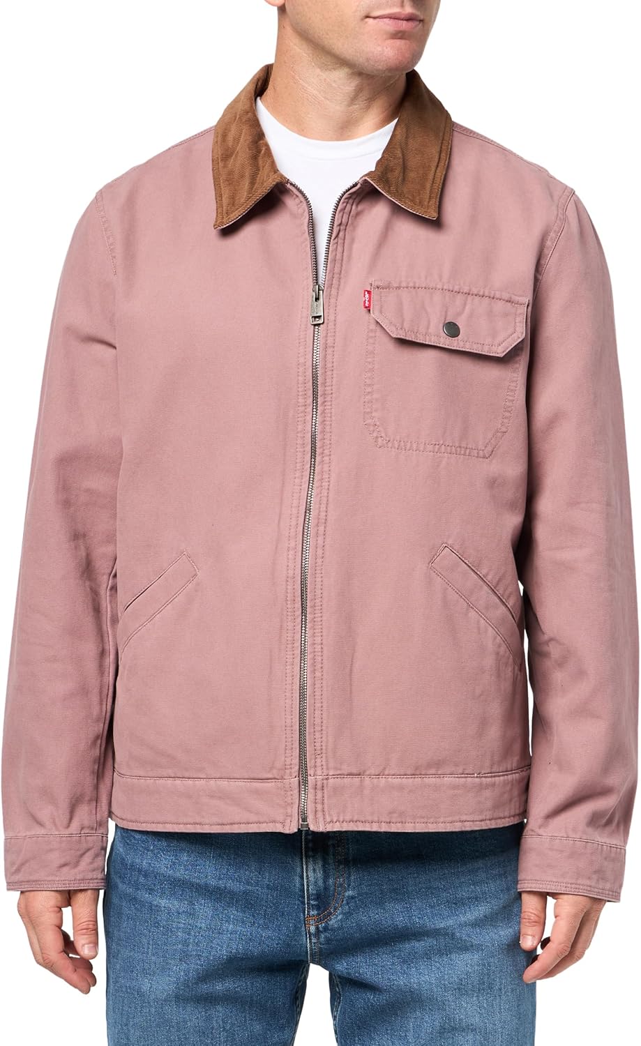 Levi's Workwear Cotton Canvas Jacket with Corduroy Collar Style