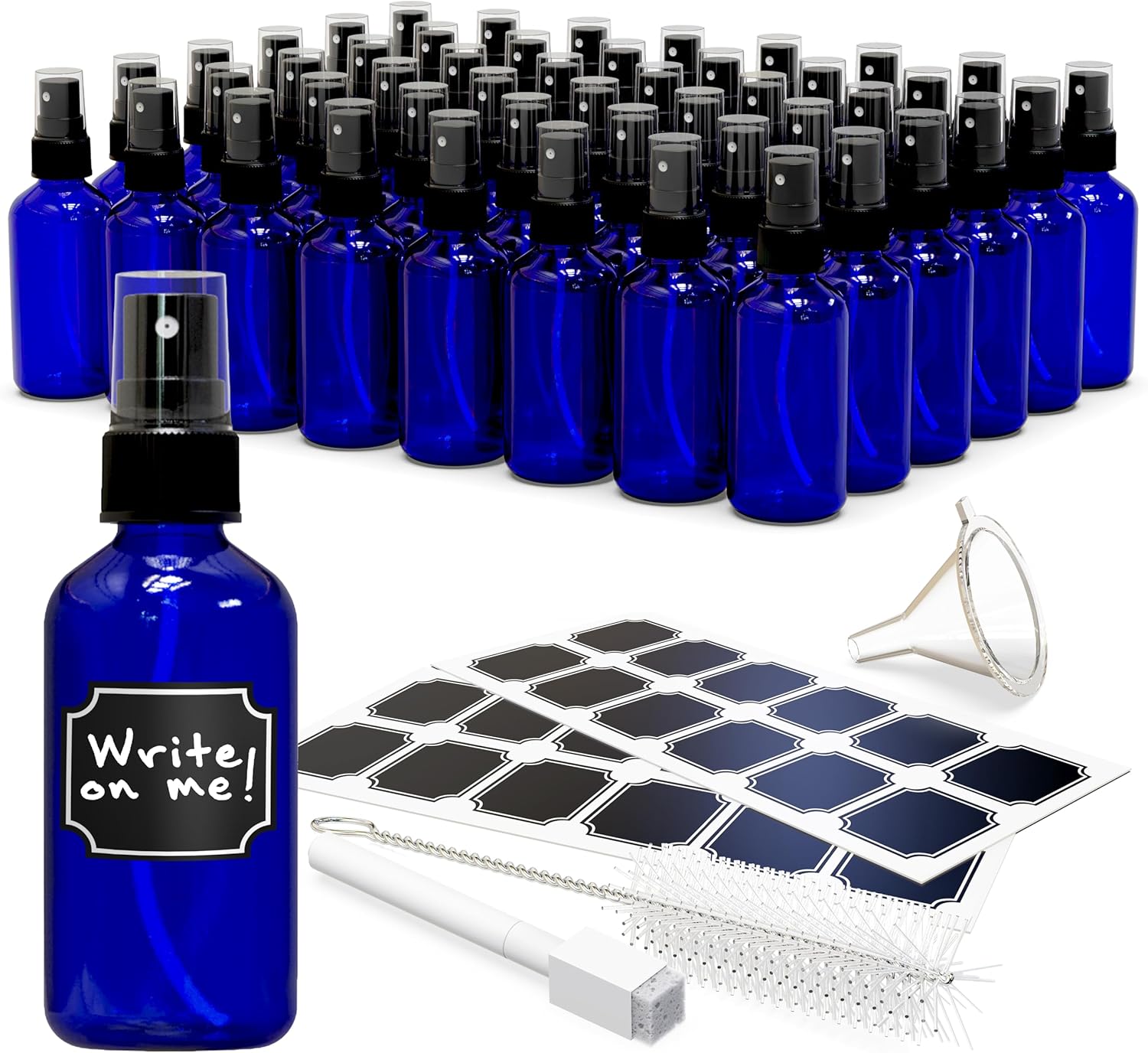 UV-Proof Glass Spray Bottles | 4 oz | Fine Mist
