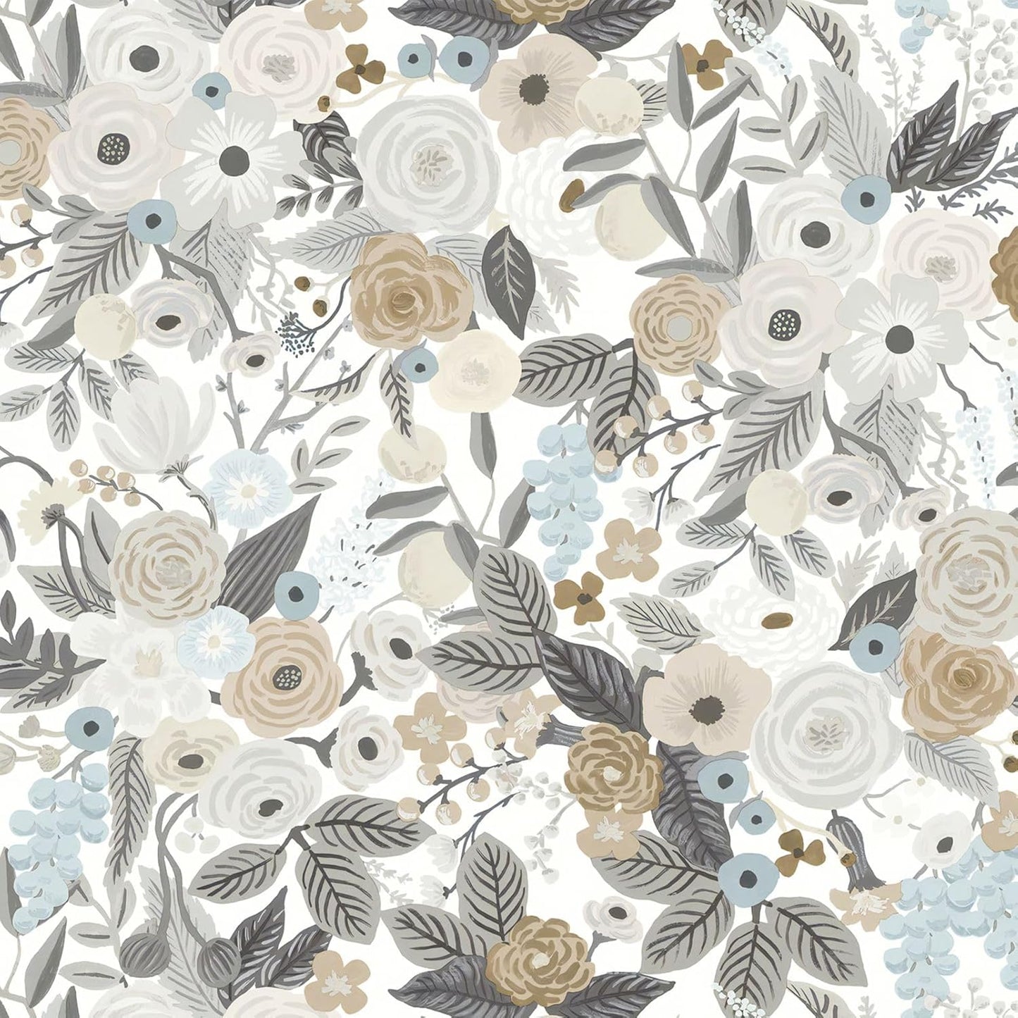 Ismoon Floral Peel and Stick Wallpaper for Vintage Home Decor