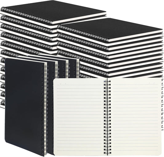 60 Packs A5 Spiral Notebooks for Office and School Supplies