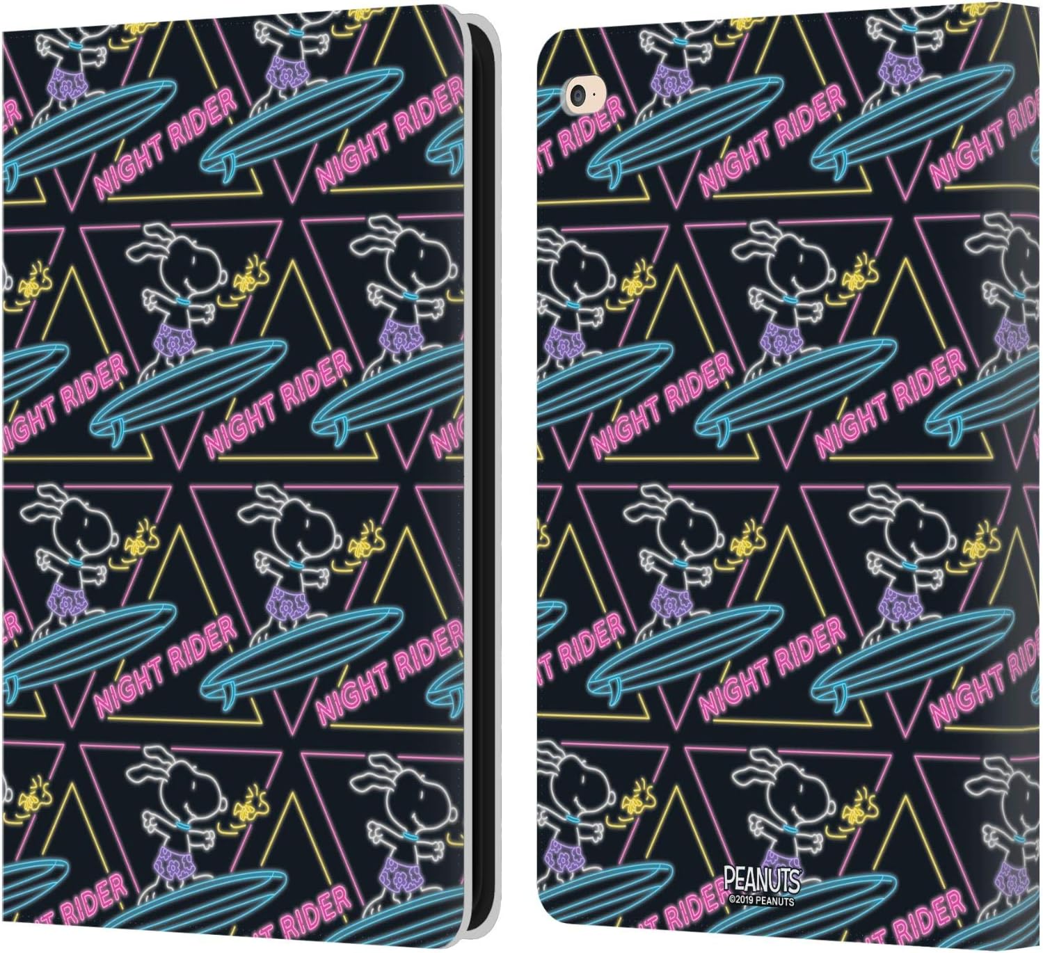 Peanuts Night Rider Snoopy Aloha Leather Wallet Case