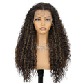 24 Inch 13x4 Curly Lace Front Wig with Baby Hair - Natural Look