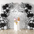 Silver Shimmer Wall Backdrop Panels - 48pcs Sequin Photo Backdrop