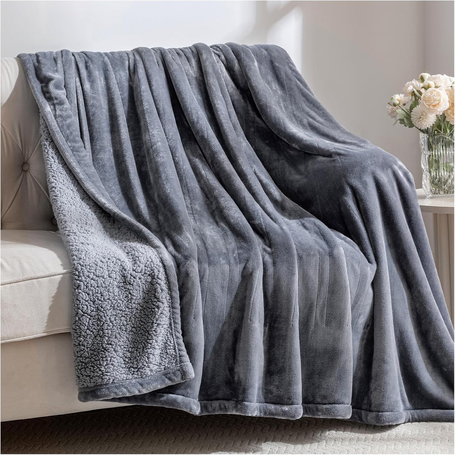 Heated Blanket Electric Full Size with 8 Heat Levels for Comfort