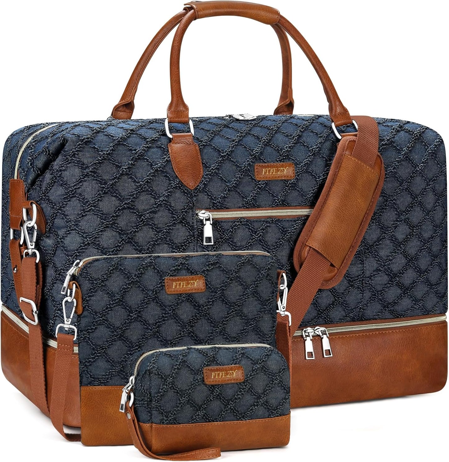 Weekender Bag for Women with Shoe Compartment and Durability
