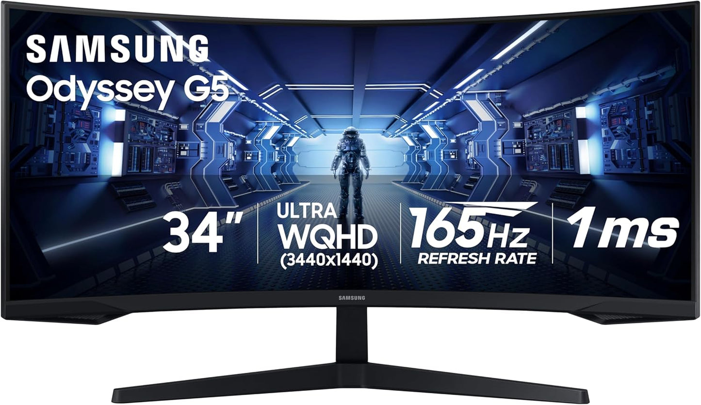 Samsung 34' Odyssey G5: Immersive Gaming Bliss