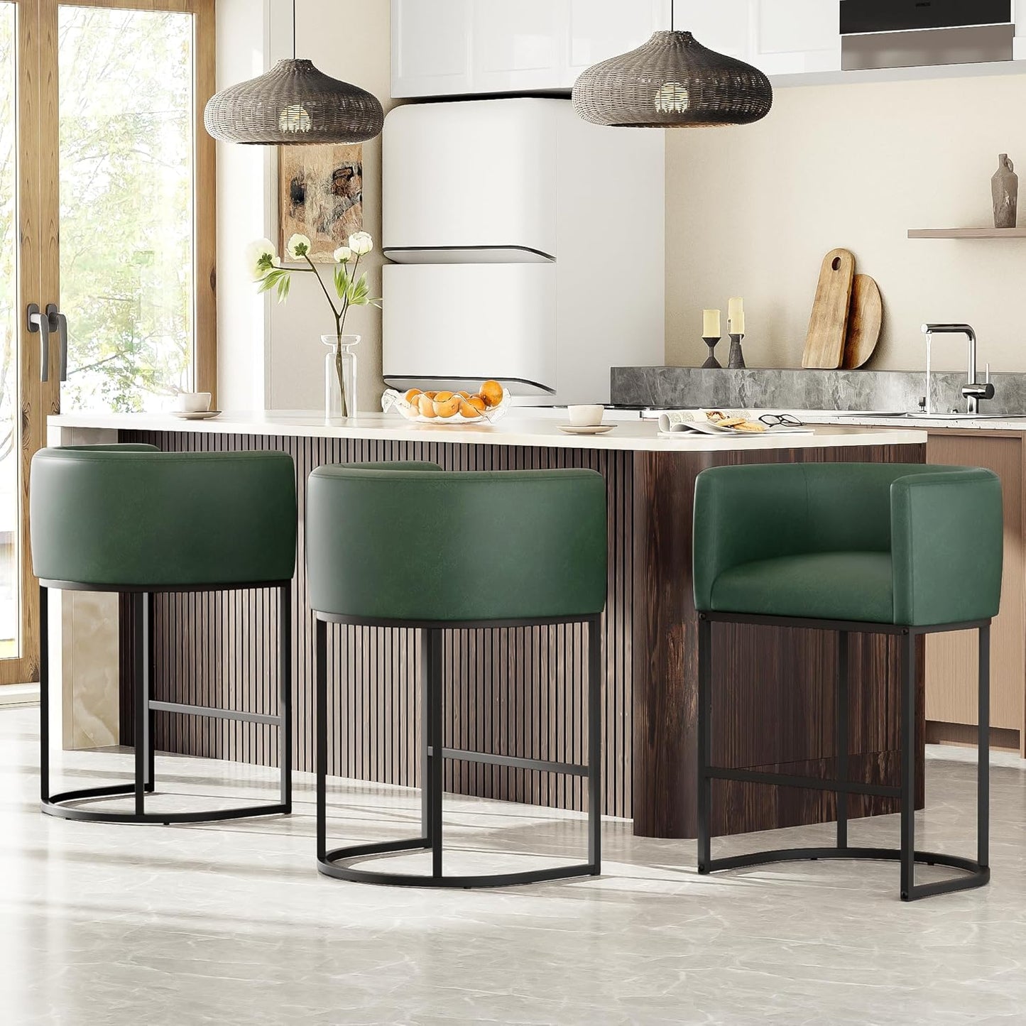 26 H Counter Height Bar Stools Set of 3 for Modern Kitchens
