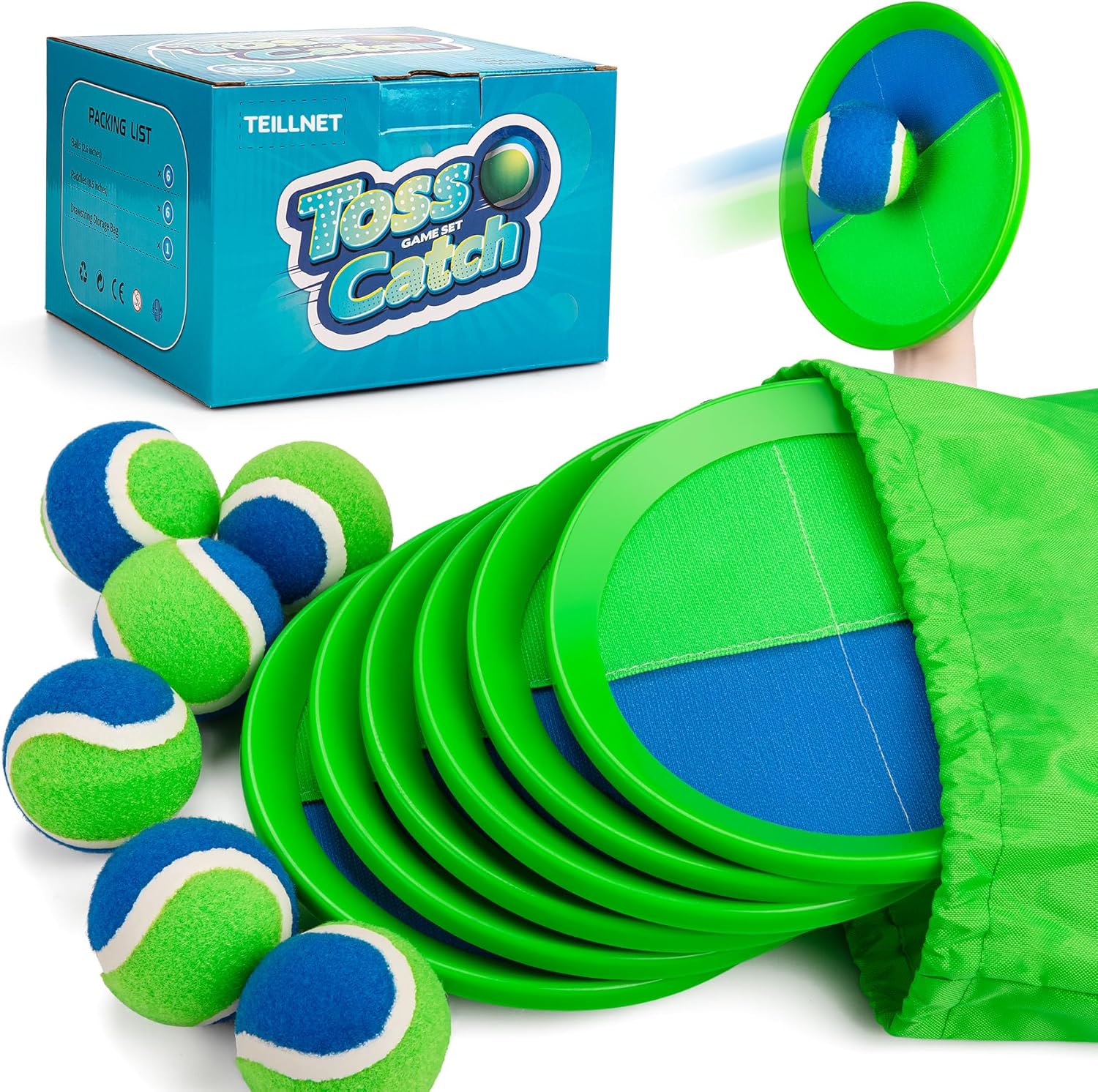 Toss and Catch Ball Set for Kids - Perfect Outdoor Family Fun