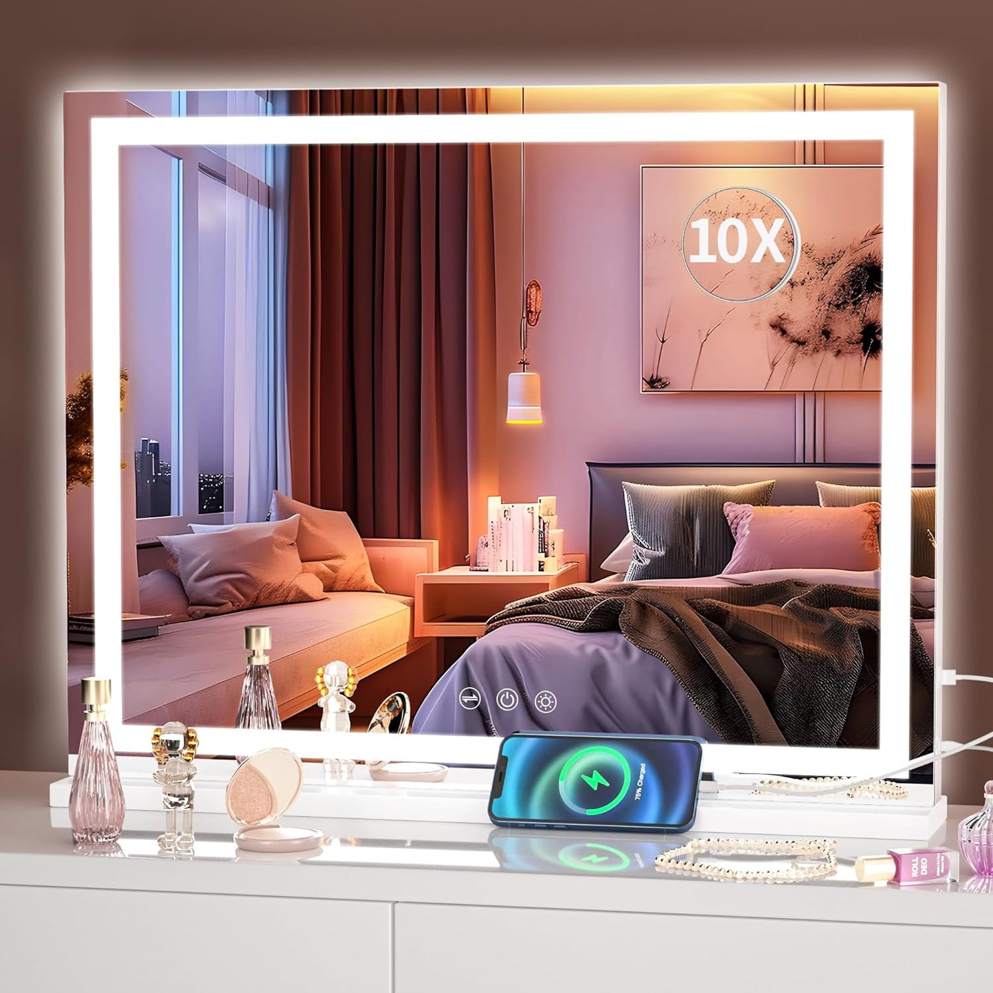 Hasipu Vanity Mirror with Lights for Perfect Makeup Application