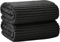 Oversized Bath Sheets 40x80 in Black 2Piece - Extra Large Quick Dry
