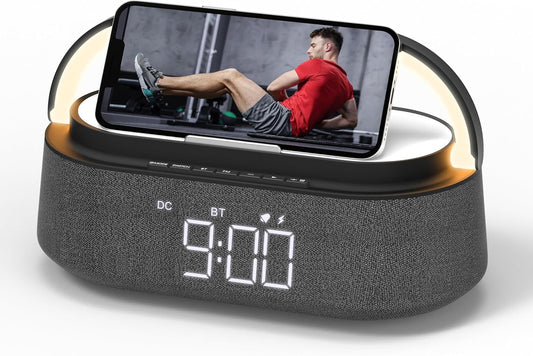 6-in-1 Bluetooth Speaker: Wireless Charger & LED Night Light