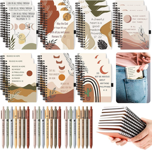 Christian Inspo Notebooks & Pen Set for Believers - 42 Pcs