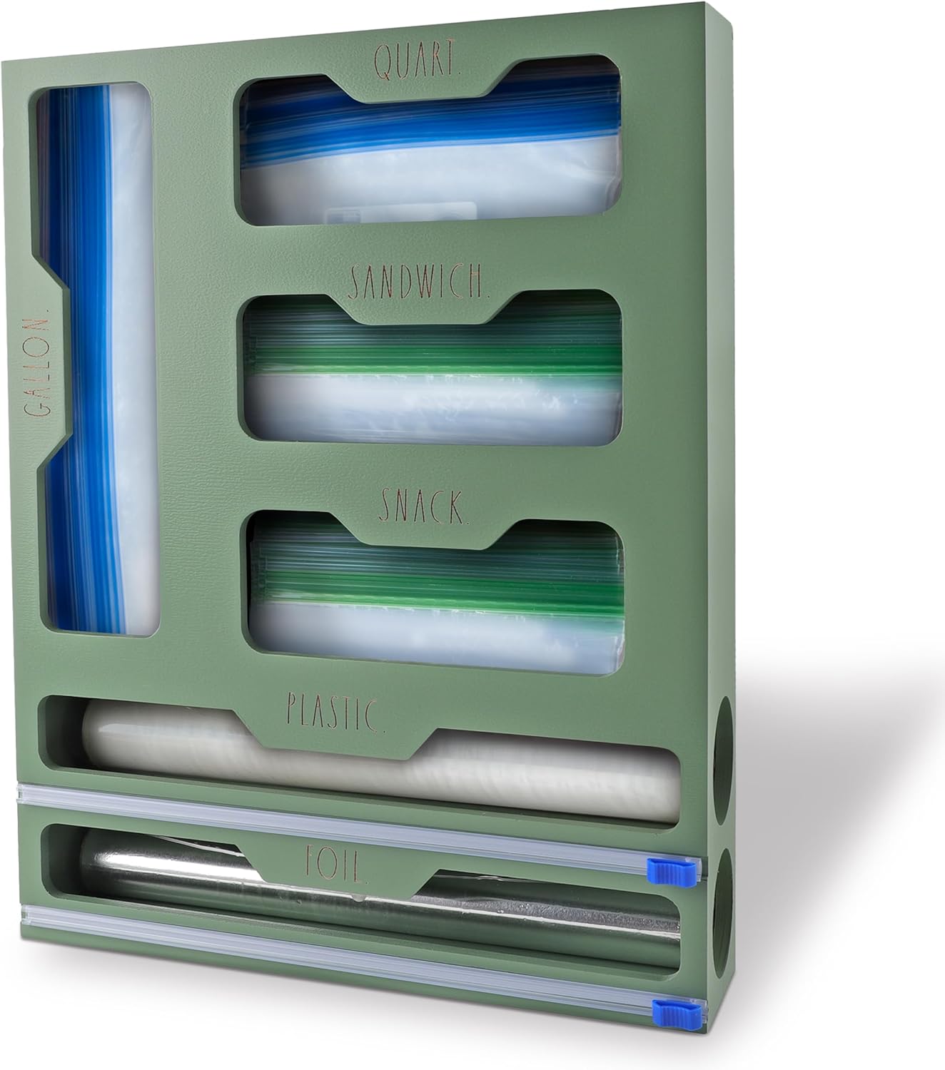Bamboo Bag Organizer for Kitchen Drawer - Durable Storage Solution